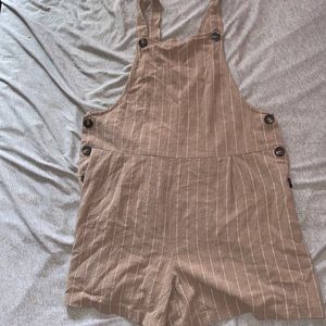 Dark beige Overall shorts